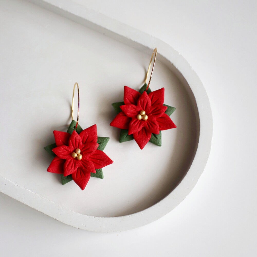 Poinsettia Earring