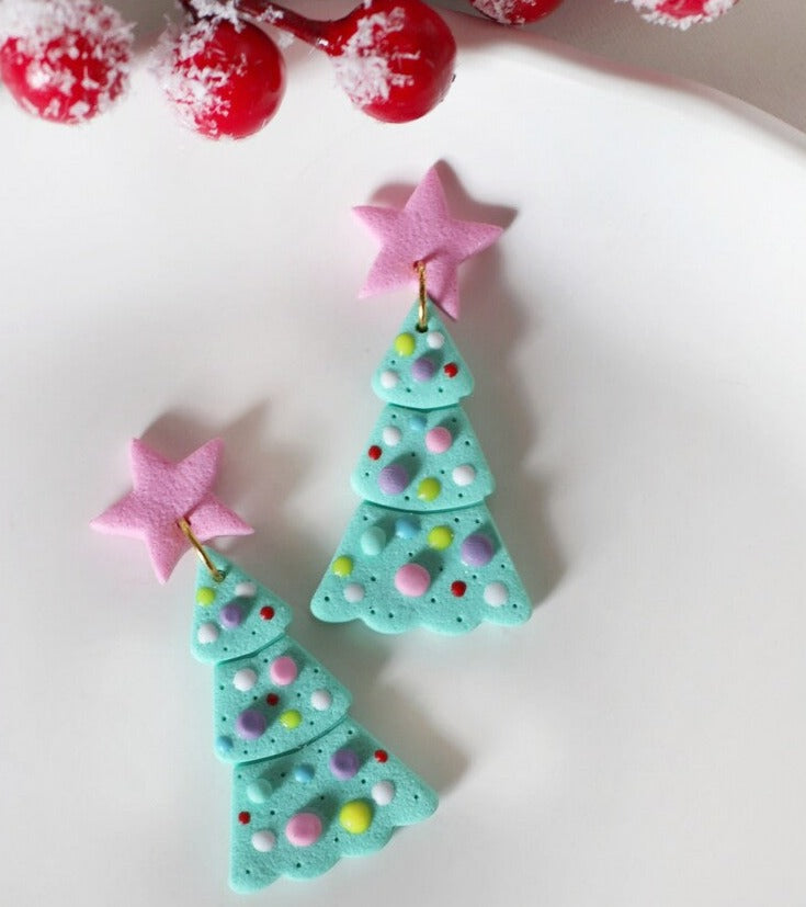 Fancy Mint Pine Earring