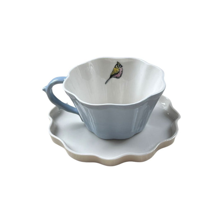 Cardinal Bird Clover Coffee Cup Set