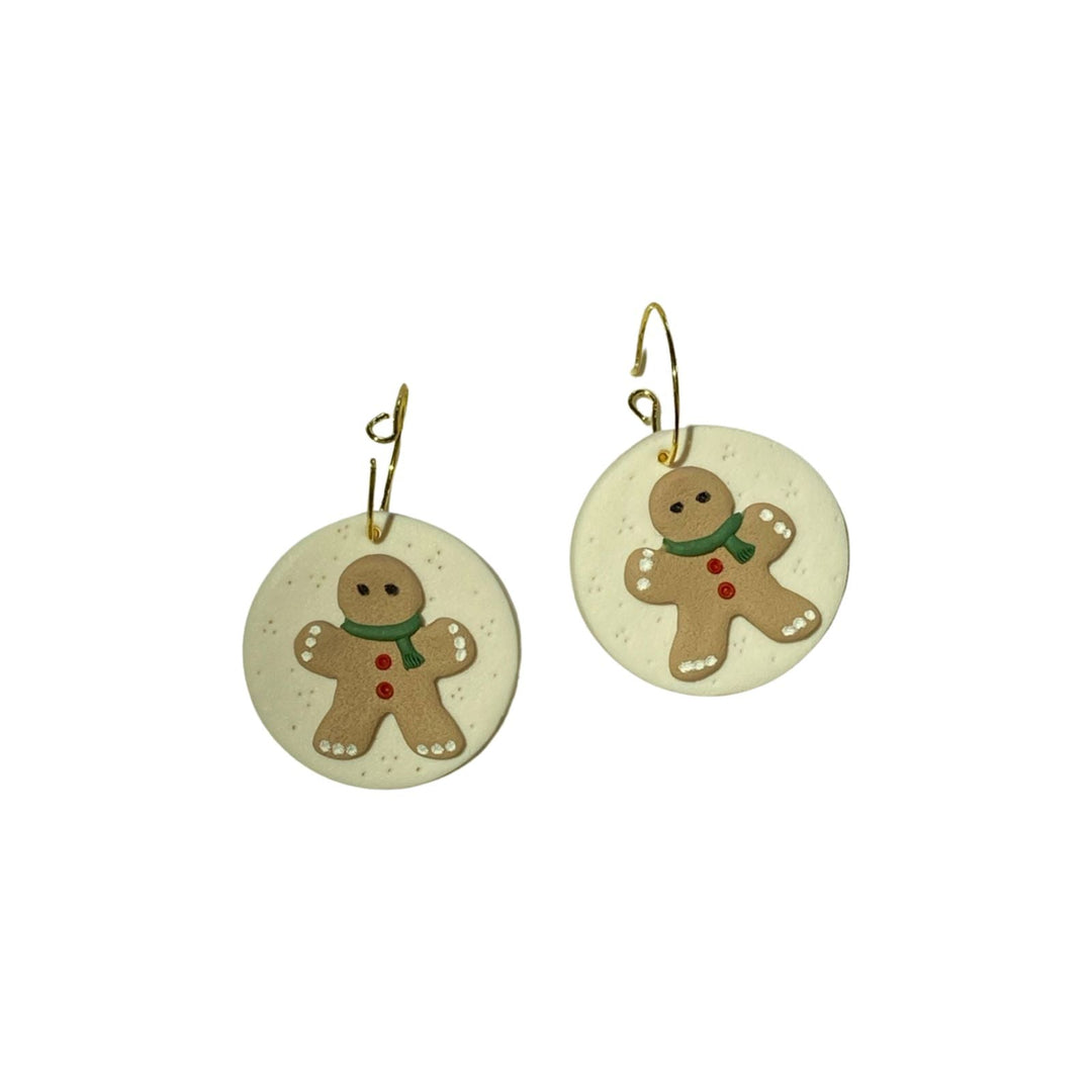 Snow Globe Snowman Earring