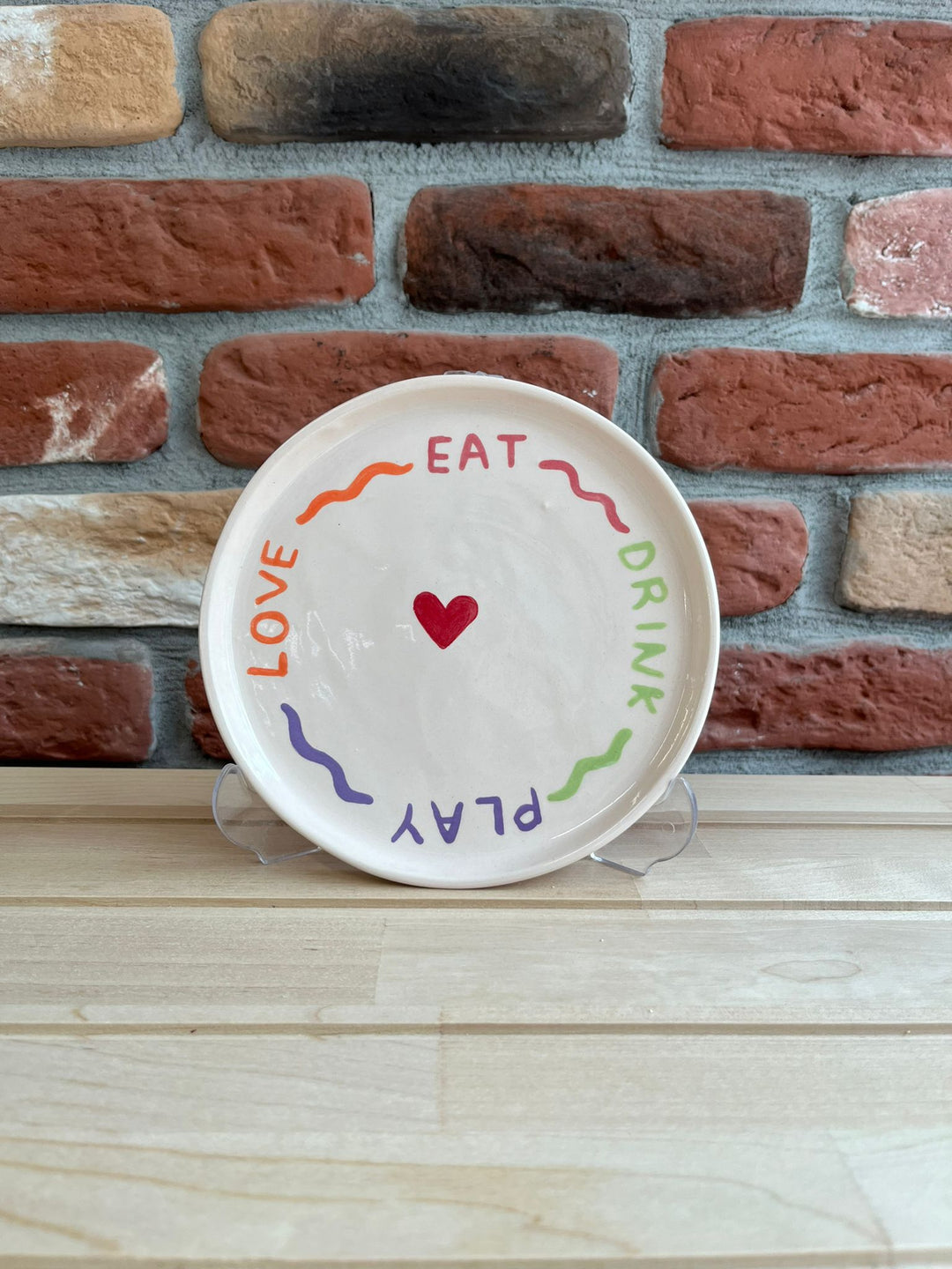 Eat - Drink - Play - Love Plate