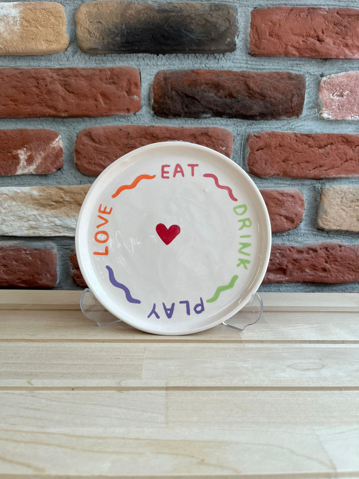 Eat - Drink - Play - Love Plate