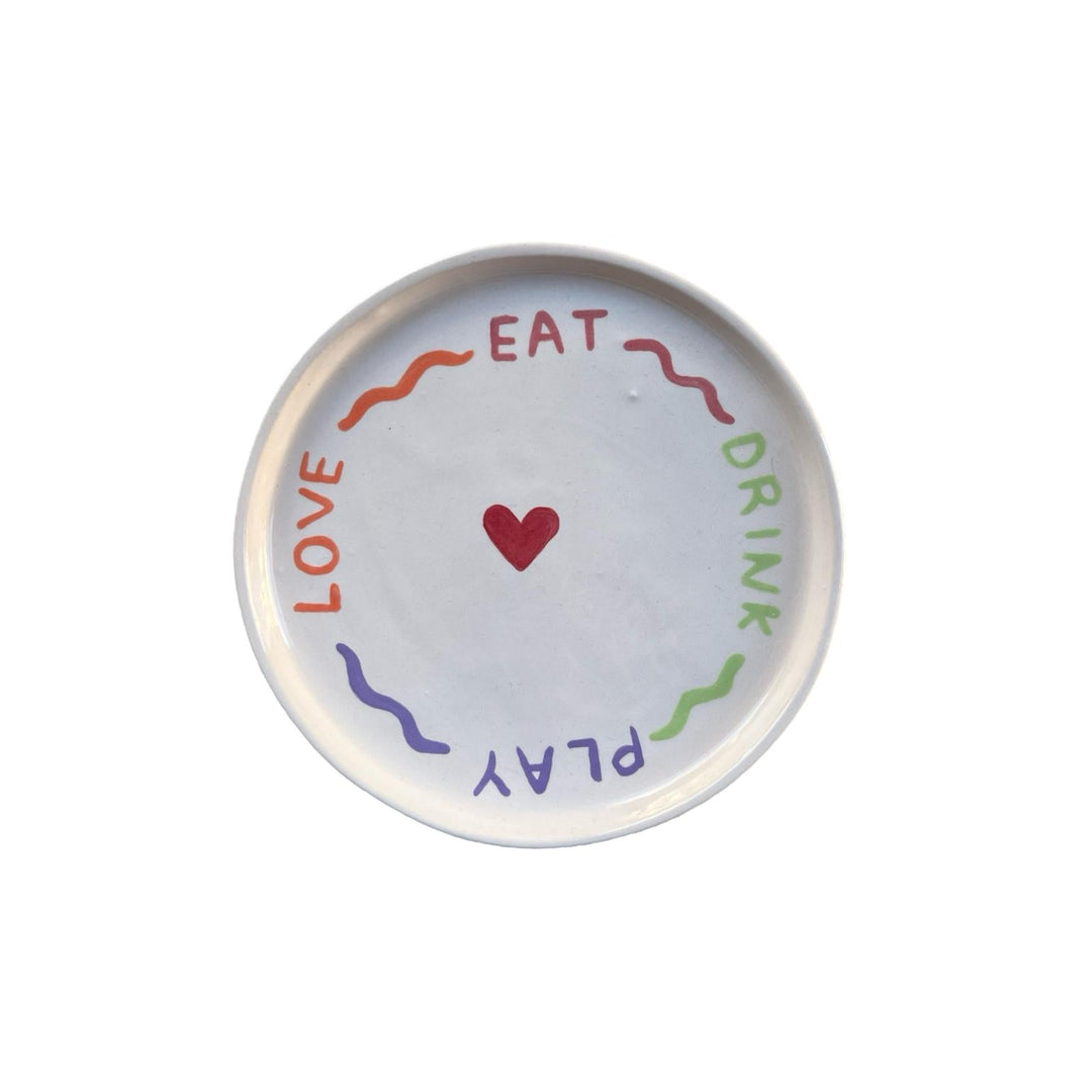 Eat - Drink - Play - Love Plate