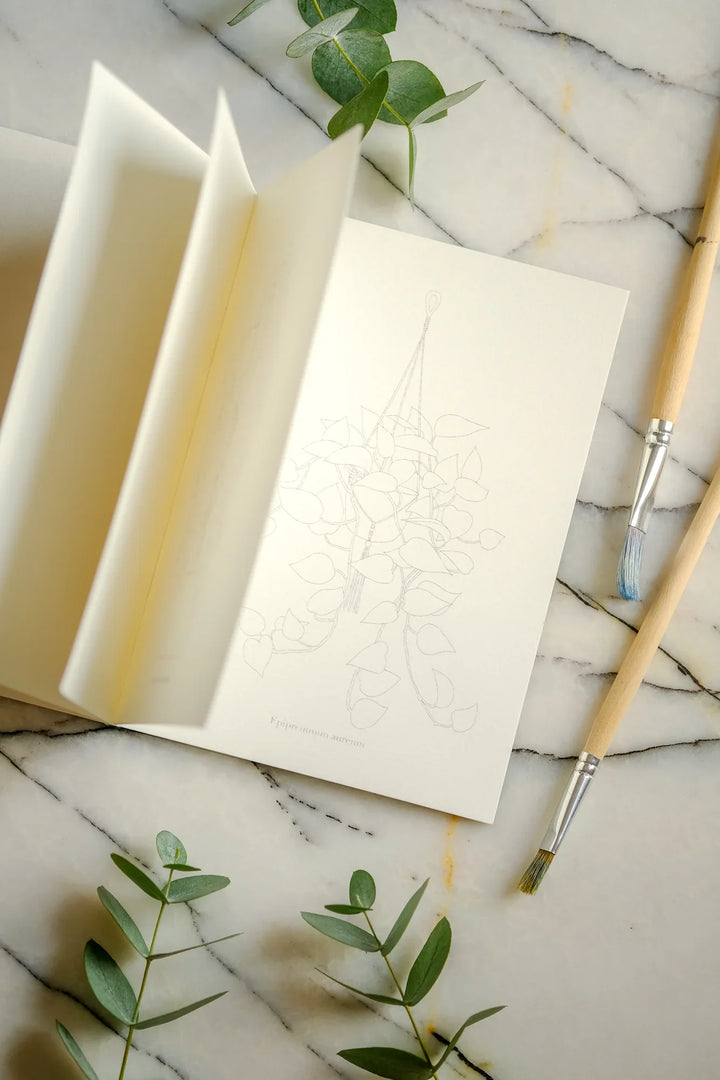 Watercolor Coloring Book Botanical