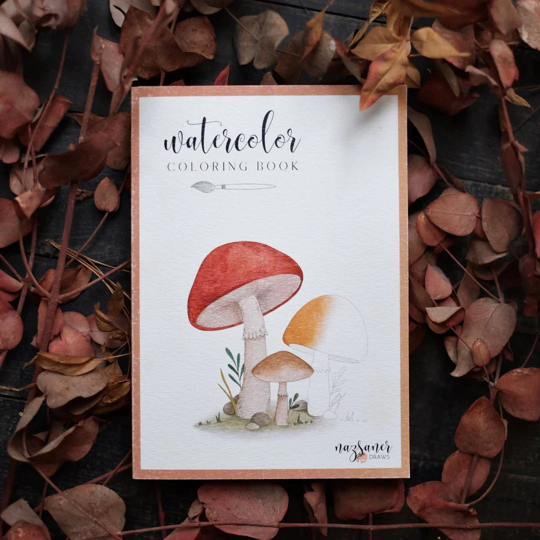 Watercolor Coloring Book Autumn
