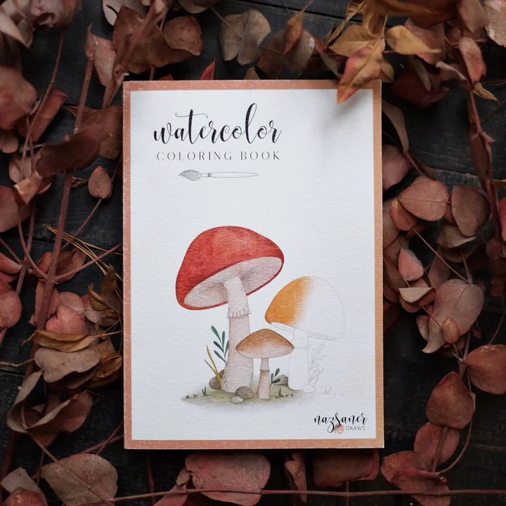 Watercolor Coloring Book Autumn