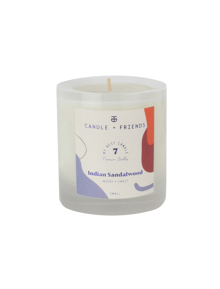 No.7 Indian Sandalwood Glass Candle