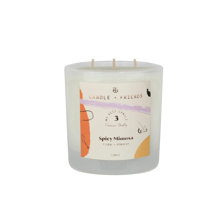 No.3 Spicy Mimosa Glass Candle