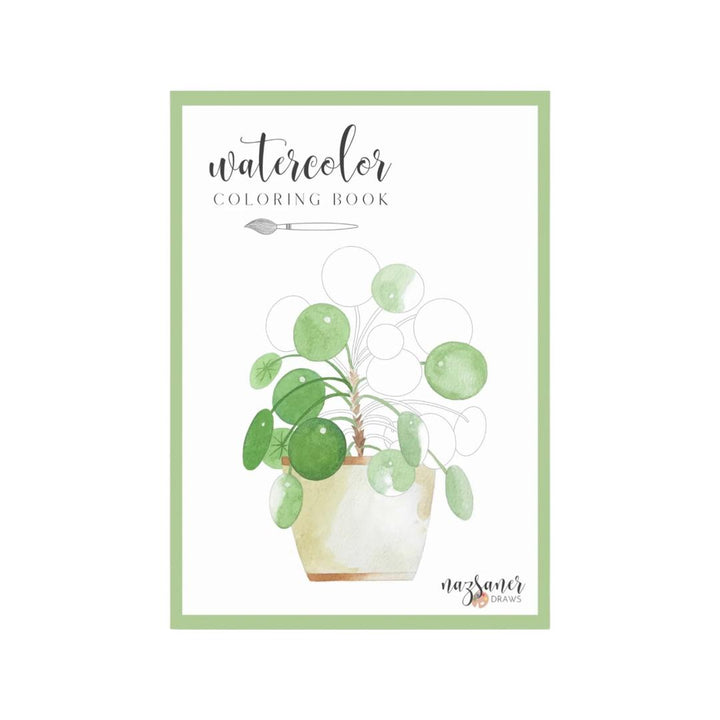 Watercolor Coloring Book Botanical