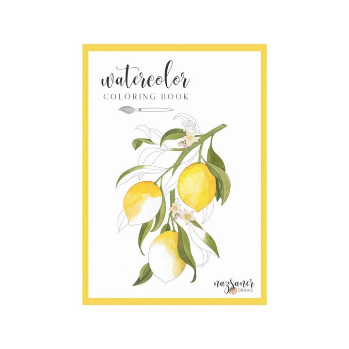 Watercolor Coloring Book Fruits