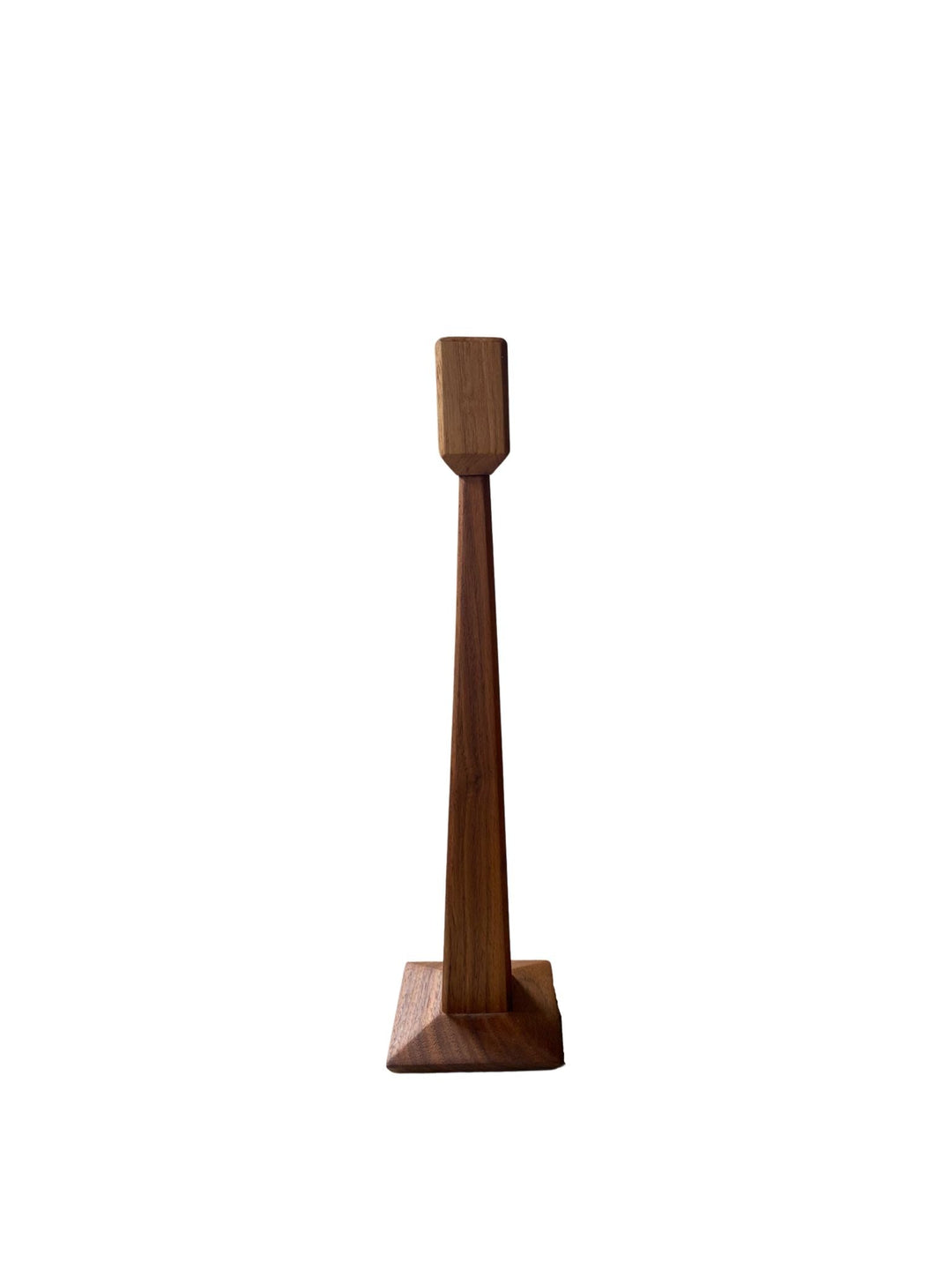 Egeid Walnut Wooden Candlestick