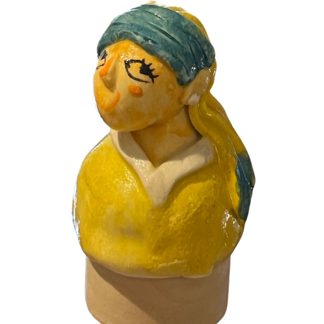 Girl with a Pearl Earring Wine/Bottle Stopper