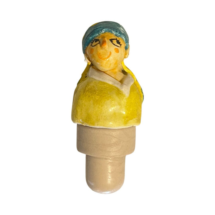 Girl with a Pearl Earring Wine/Bottle Stopper