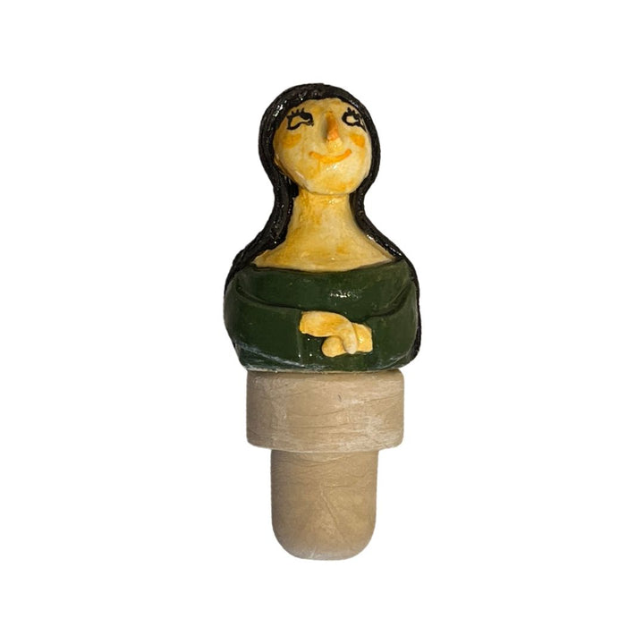 Mona Lisa Wine/Bottle Stopper