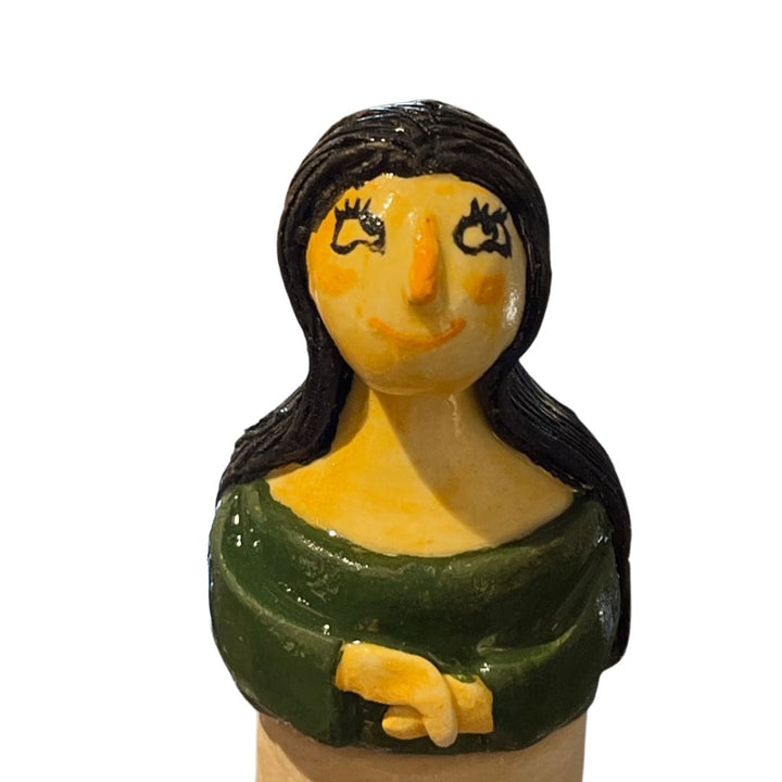 Mona Lisa Wine/Bottle Stopper