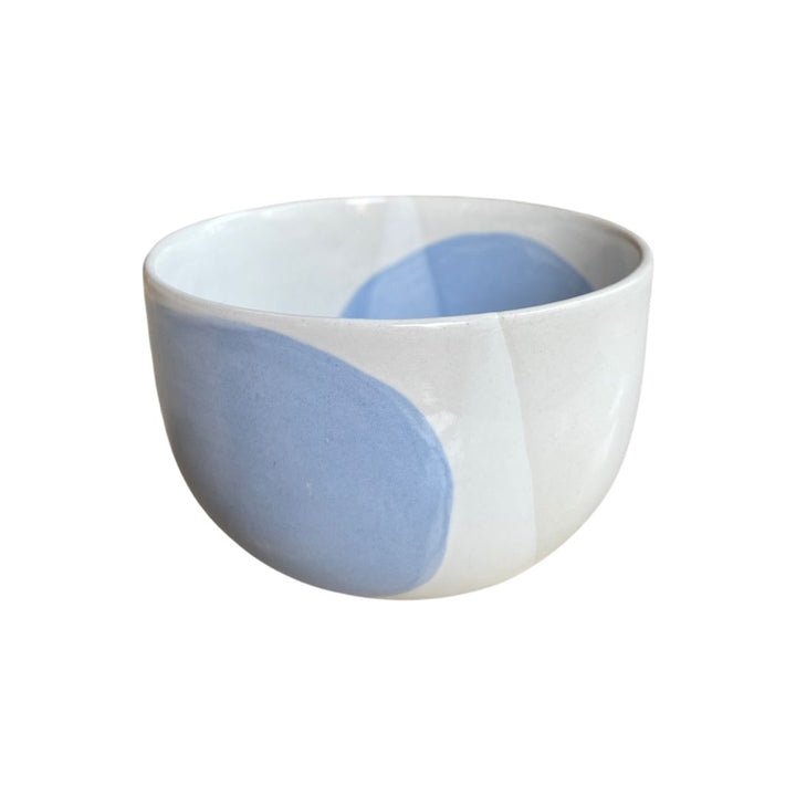 Blue White Cup and Bowl