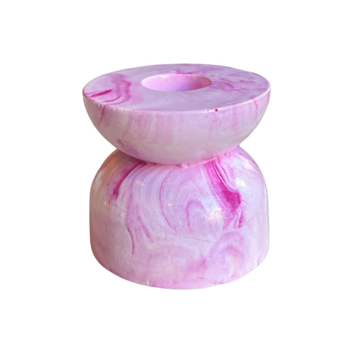 Ruby Candle Holder Pink