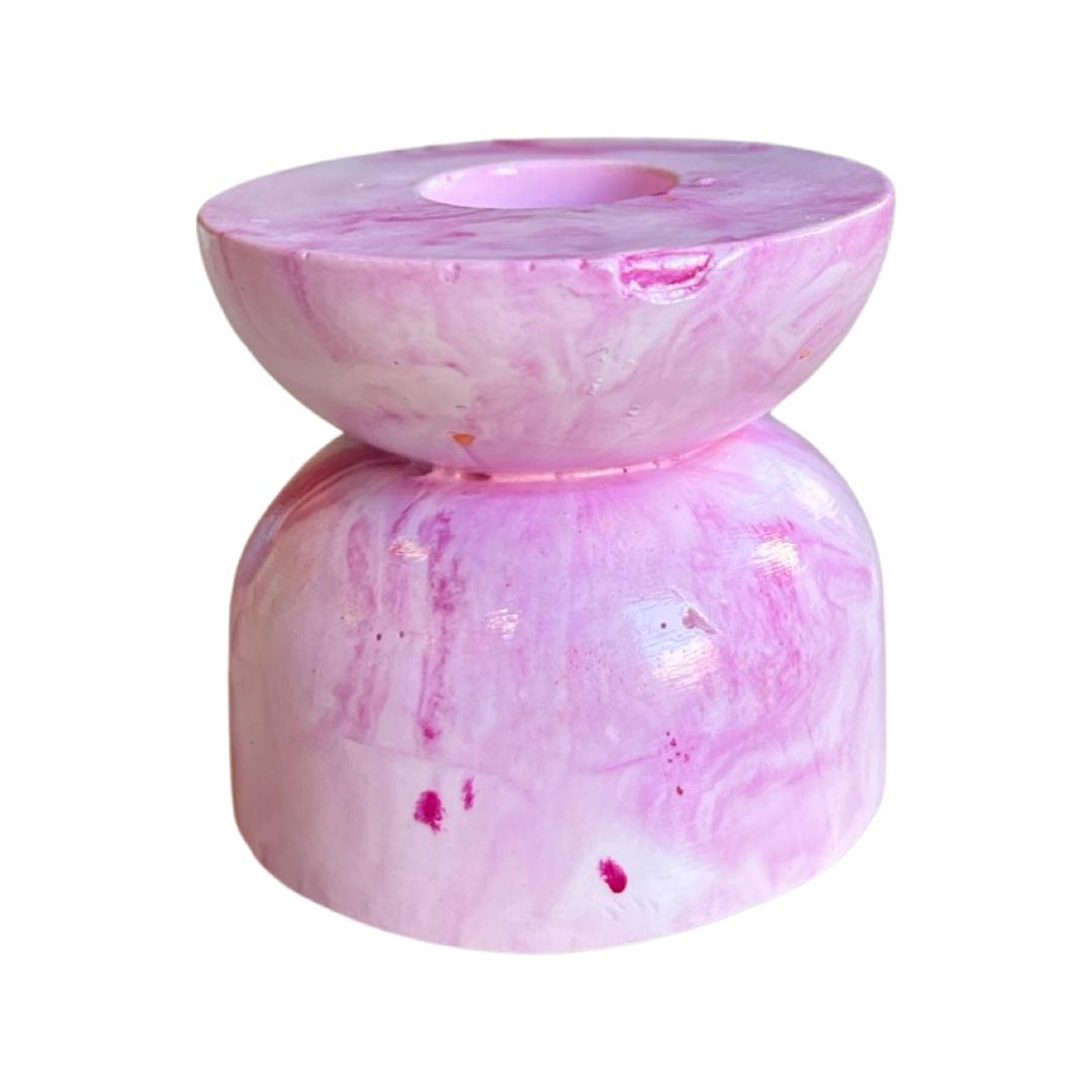 Ruby Candle Holder Pink