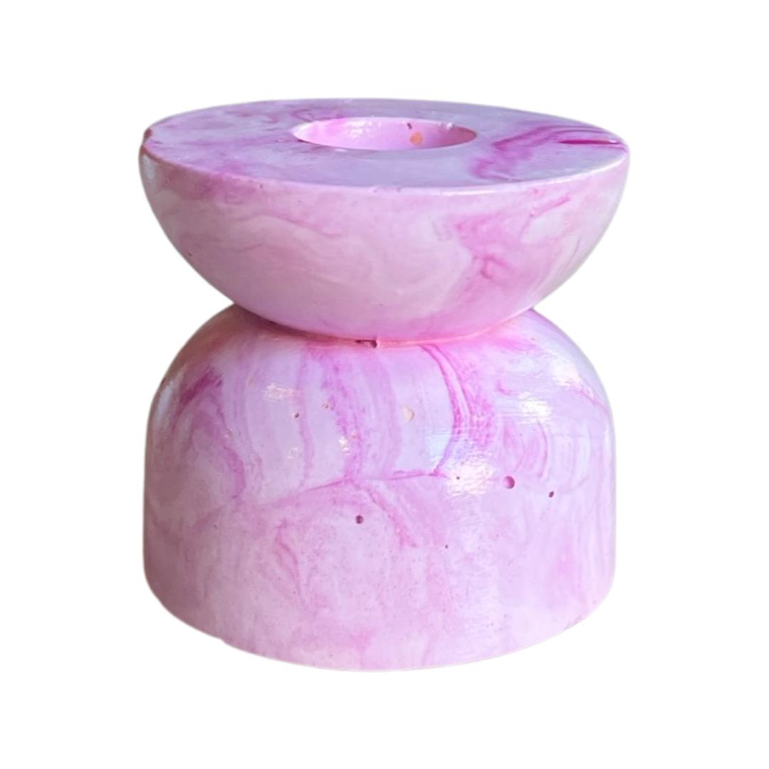 Ruby Candle Holder Pink