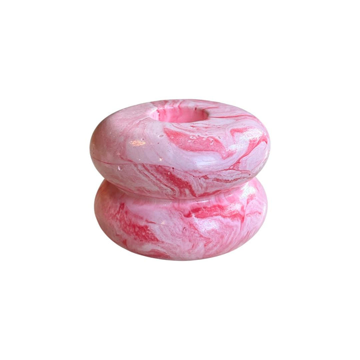 Limited Edition Donut Candle Holder Pink