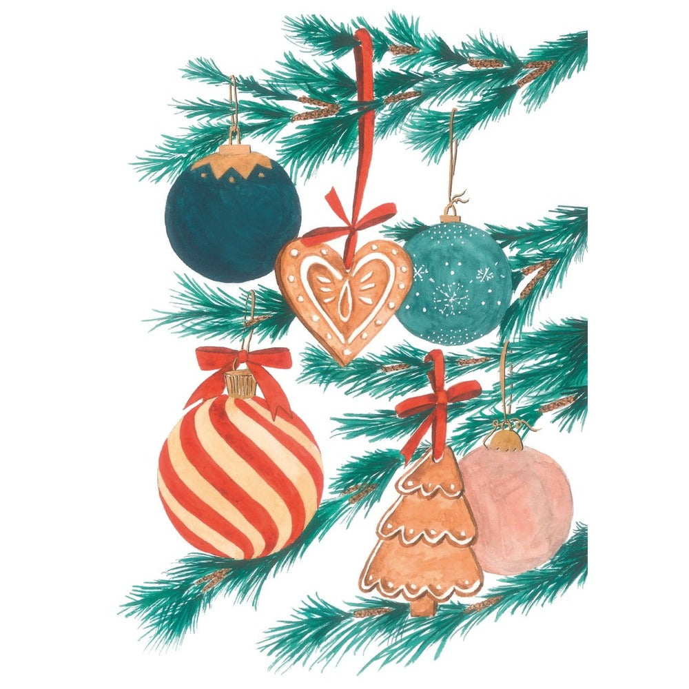 Christmas Postcard No.1 Ornaments