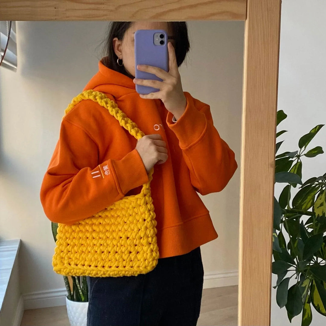 Knitted Bag Yellow